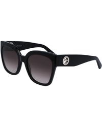 Longchamp - Lo717S 001 Sunglasses Acetate Squared Normal Photochromatic - Lyst