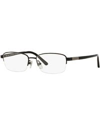 Burberry - Be1288Td 1001 Optical Frames Titanium Squared Normal - Lyst