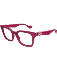 Gucci - Gg1728O 004 Optical Frames Injected Transparent Squared - Lyst