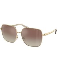 Ralph Lauren - Ra4142 9116B8 Sunglasses Metal Squared Normal Shaded - Lyst