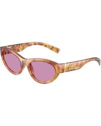 Dolce & Gabbana - Dg6207 34771A Sunglasses Injected Cat Eye Normal - Lyst