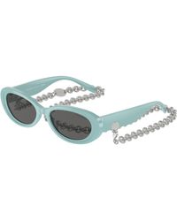 Tiffany & Co. - Tf4221 8388S4 Sunglasses Acetate Round Normal - Lyst