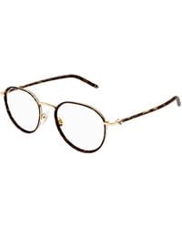 Montblanc - Mb0342Oa 002 Optical Frames Metal Transparent Round - Lyst
