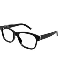 Saint Laurent - Sl M132 001 Optical Frames Acetate Transparent Round - Lyst