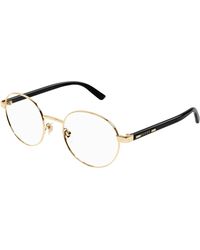 Gucci - Gg1585O 001 Optical Frames Metal Transparent Round - Lyst