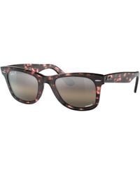 Ray-Ban - Original Wayfarer Color Mix Sunglasses Grey Frame Grey Lenses 52-22 - Lyst