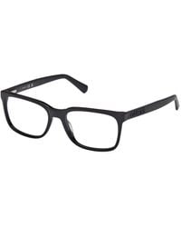 Guess - Gu50187 001 Optical Frames Acetate Squared Normal - Lyst