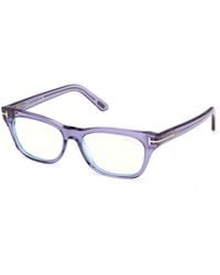 Tom Ford - Ft6131-B 093 Optical Frames Acetate Squared Normal - Lyst