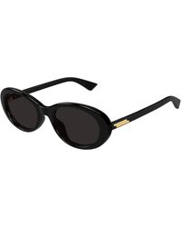 Bottega Veneta - Bv1415Sk 001 Sunglasses Acetate Round - Lyst