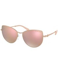 Michael Kors - Mk1062 La Paz 1108M5 Sunglasses Metal Cat Eye Polarized Mirror - Lyst