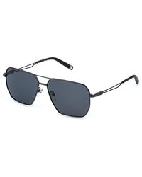 Fila - Sfib09 568P Sunglasses Metal Smoke Squared - Lyst