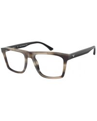 Emporio Armani - Ea3185 5877 Optical Frames Plastic Squared - Lyst