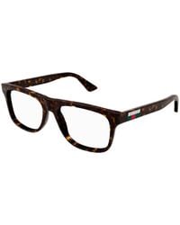 Gucci - Gg1117O 006 Optical Frames Injected Transparent Squared - Lyst