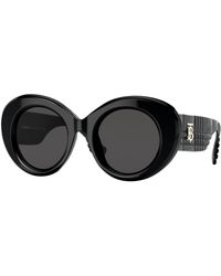 Burberry - Be4370U Margot 300187 Sunglasses Acetate Round Normal - Lyst