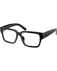 Prada - Pr D10Vd 12P1O1 Optical Frames Acetate Transparent Squared Normal - Lyst