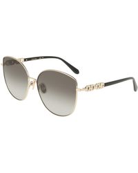 Ferragamo - Sf339S 738 Sunglasses Metal Squared Normal - Lyst