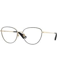 Burberry - Be1398 1326 Optical Frames Metal Transparent Cat Eye Normal - Lyst