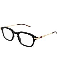 Gucci - Gg1891O 001 Optical Frames Acetate Transparent Squared - Lyst
