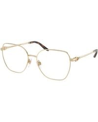 Ralph Lauren - Rl5138 9001 Optical Frames Metal Transparent Squared Normal - Lyst