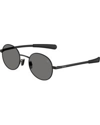 Moncler - Me4016 Centro 100181 Sunglasses Metal Round Polarized - Lyst