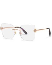 Chopard - Vchl60S 08Fc Optical Frames Metal Squared - Lyst