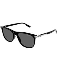 Montblanc - Mb0216S 001 Sunglasses Acetate Squared Normal - Lyst