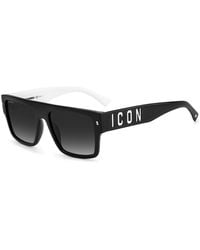 DSquared² - Icon 0003/S 80S/9O Sunglasses Acetate Squared Shaded - Lyst