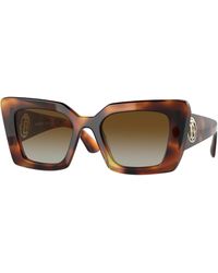 Burberry - Be4344 Daisy 3316T5 Sunglasses Acetate Squared Polarized Shaded - Lyst