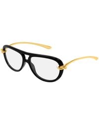 Bottega Veneta - Bv1418S 006 Sunglasses Bio-Injected Transparent Pilot - Lyst
