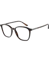 Giorgio Armani - Ar7236 5026 Optical Frames Acetate Transparent Squared Normal - Lyst