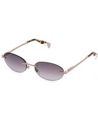 Furla - Sfub29 08F9 Sunglasses Metal Geometric Normal Nuanced - Lyst