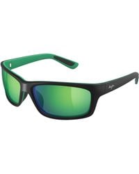 Maui Jim - Mj0766S 004 Occhiali Da Sole Iniettato Verde Squadrata - Lyst