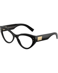 Dolce & Gabbana - Dg3403 501 Optical Frames Acetate Transparent Cat Eye Normal - Lyst