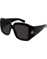 Gucci - Gg1402Sa 001 Sunglasses Injected Squared Normal - Lyst
