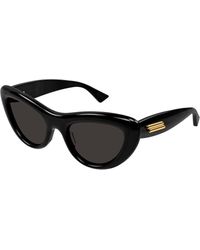 Bottega Veneta - Bv1282S 001 Sunglasses Acetate Cat Eye - Lyst