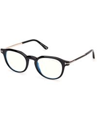 Tom Ford - Ft6125-B 001 Optical Frames Acetate Round Normal - Lyst