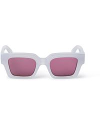Off-White c/o Virgil Abloh - Oeri008 Virgil 0928 Burgundy Sunglasses Acetate Bordeaux Squared Normal - Lyst