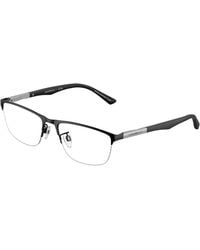 Emporio Armani - Ea1142 3001 Optical Frames Metal Transparent Pillow Normal - Lyst