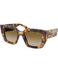 Miu Miu - Mu B05S 14L20U Sunglasses Acetate Squared Normal Shaded - Lyst