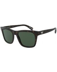 Emporio Armani - Ea4142 508971 Sunglasses Plastic Squared Normal - Lyst