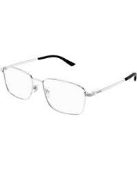 Gucci - Gg1882O 001 Optical Frames Metal Transparent Squared - Lyst