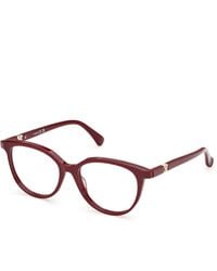 Max Mara - Mm5262 69 Optical Frames Acetate Round Normal - Lyst