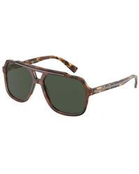 Dolce & Gabbana - Dg4388 31699A Sunglasses Plastic Pilot Polarized - Lyst