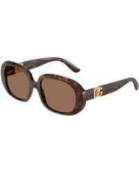 Dolce & Gabbana - Dg4476 502/73 Sunglasses Acetate Round Normal - Lyst