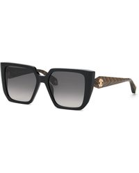 Roberto Cavalli - Src170M 700 Sunglasses Acetate Smoke Squared Normal Nuanced - Lyst