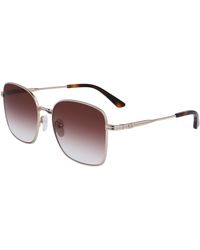 Calvin Klein - Ck23100S 717 Sunglasses Metal Squared Normal Normal - Lyst