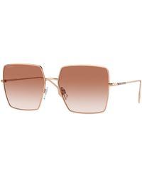 Burberry - Be3133 Daphne 133713 Sunglasses Metal Squared Normal Shaded - Lyst