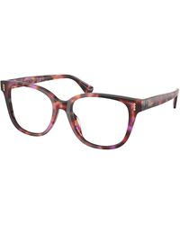 Ralph Lauren - Ra7196U 6239 Optical Frames Acetate Transparent Squared Normal - Lyst