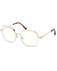 Tom Ford - Ft6050-B 028 Optical Frames Metal Geometric Normal - Lyst