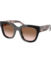 Prada - Pr C04S 28F90P Sunglasses Acetate Squared Normal Nuanced - Lyst